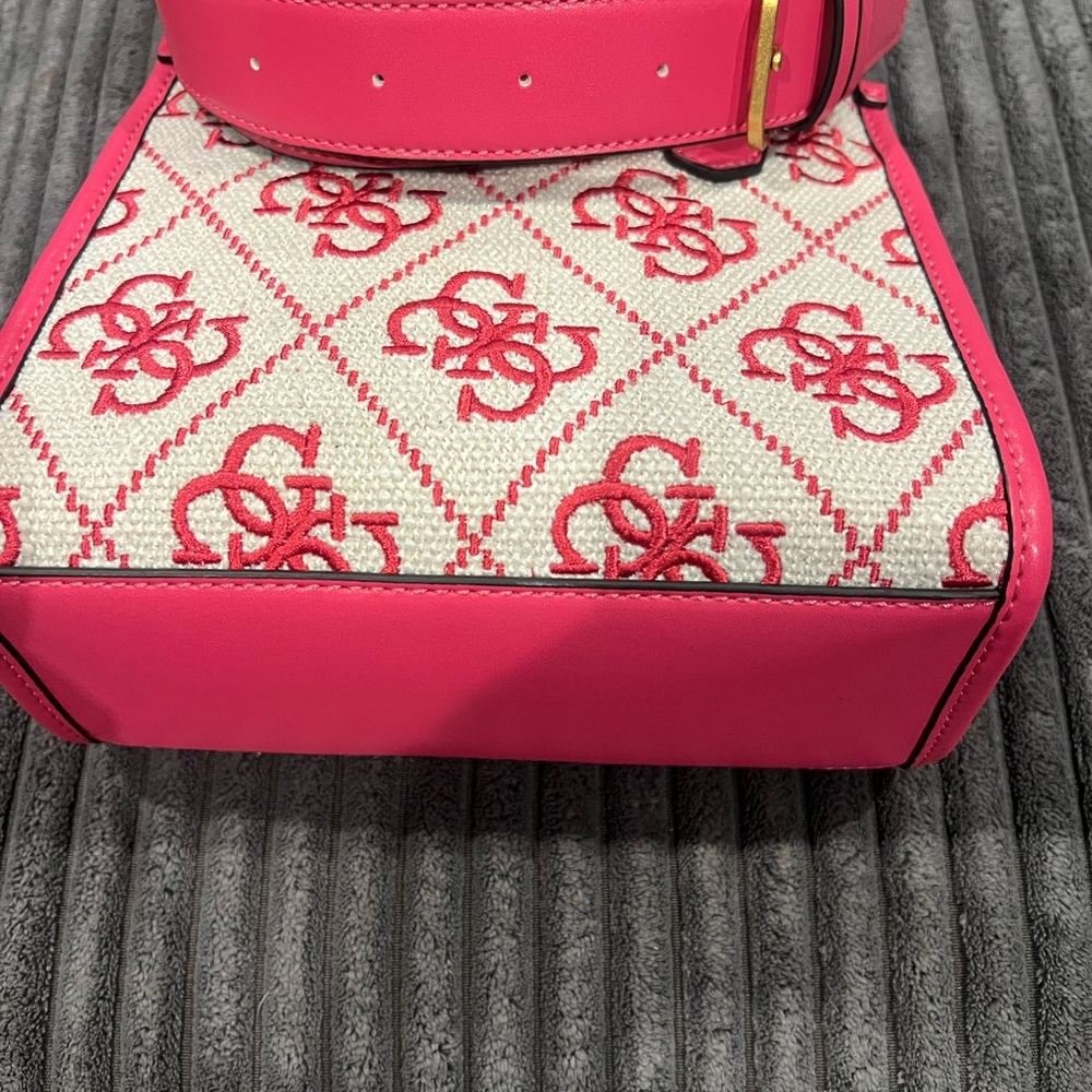 Silvana Monogram Double Compartment Mini Tote Pink - image 4